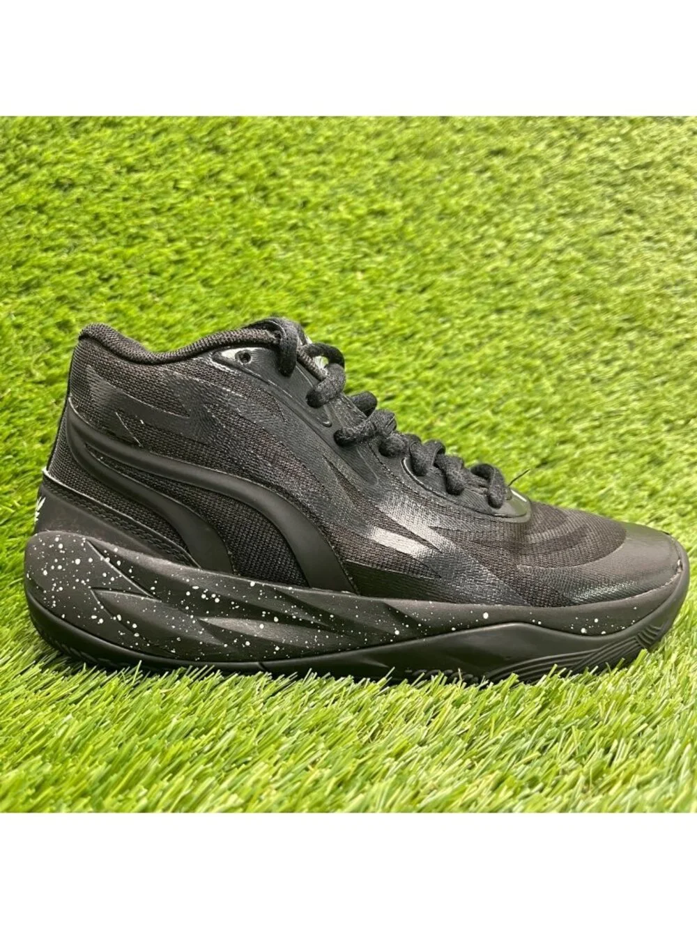 Puma LaMelo Ball MB.02 Mens Size 5 Black Athletic Basketball Shoes Sneakers